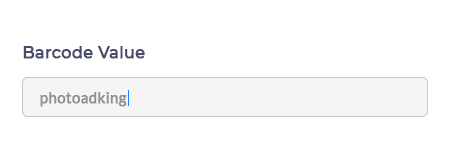 Add barcode values