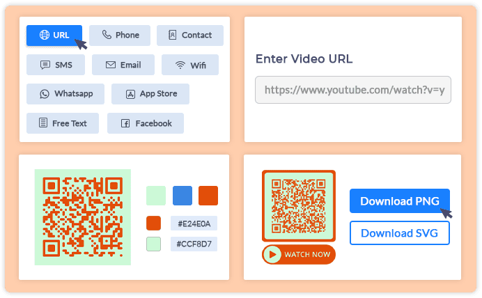 Use QR Code Video Generator
to Display Videos