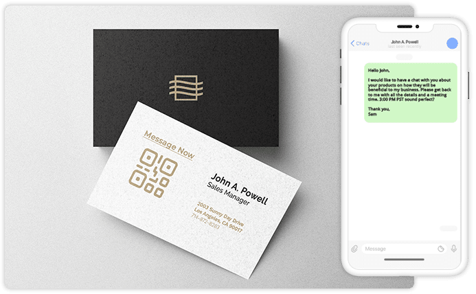 Use SMS QR Code Generator