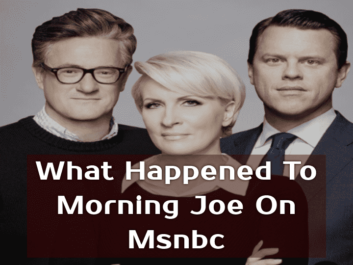 The Absence Of Joe Scarborough From Msnbc'S Morning Joe 2024