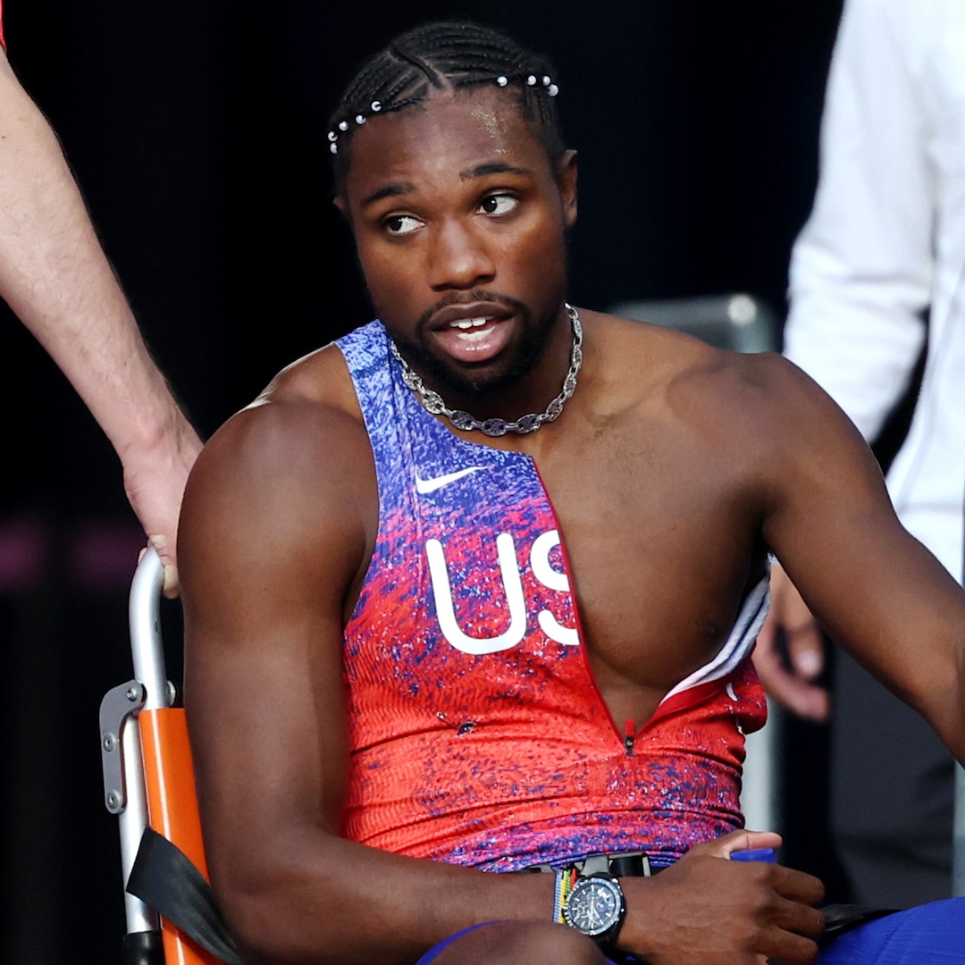 Noah Lyles out of race in wheelchair after bronze medal win due to Covid