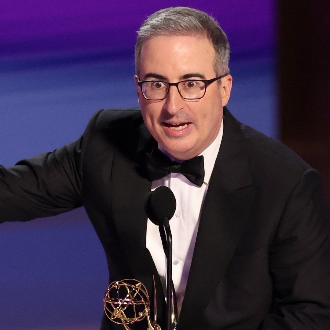 Why did John Oliver curse the Emmy Awards live on air because his dog died?