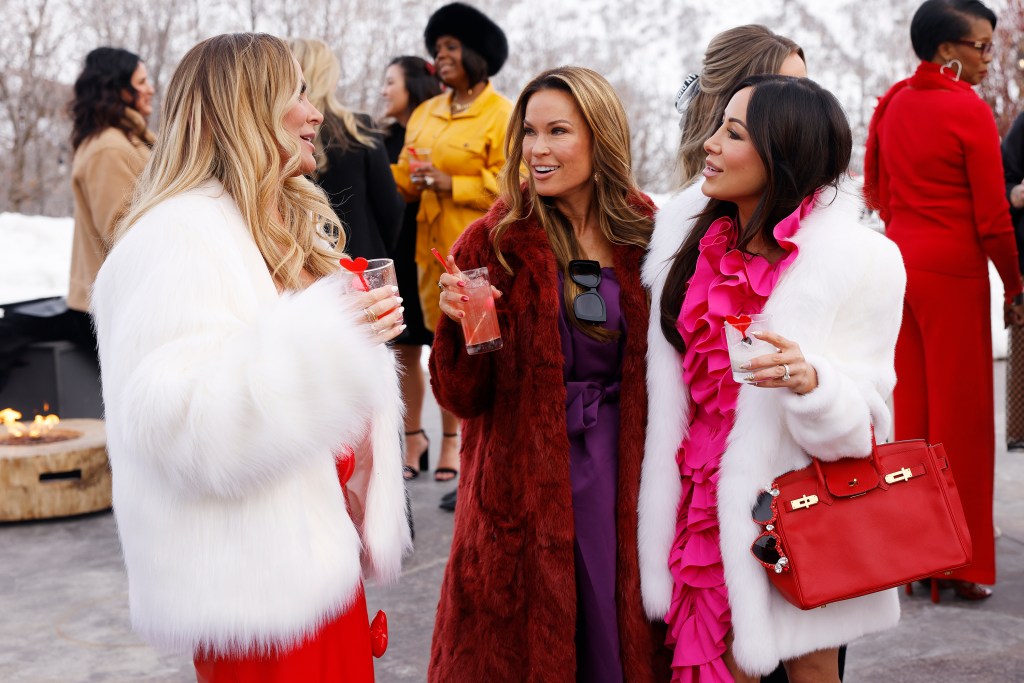 Heather, Britani, and Angie share a chat over drinks on RHOSLC Season 5. 